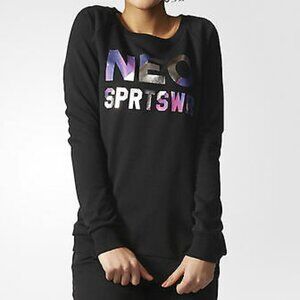 Adidas Neo Sprtswr metallic galaxy logo sweater size M
